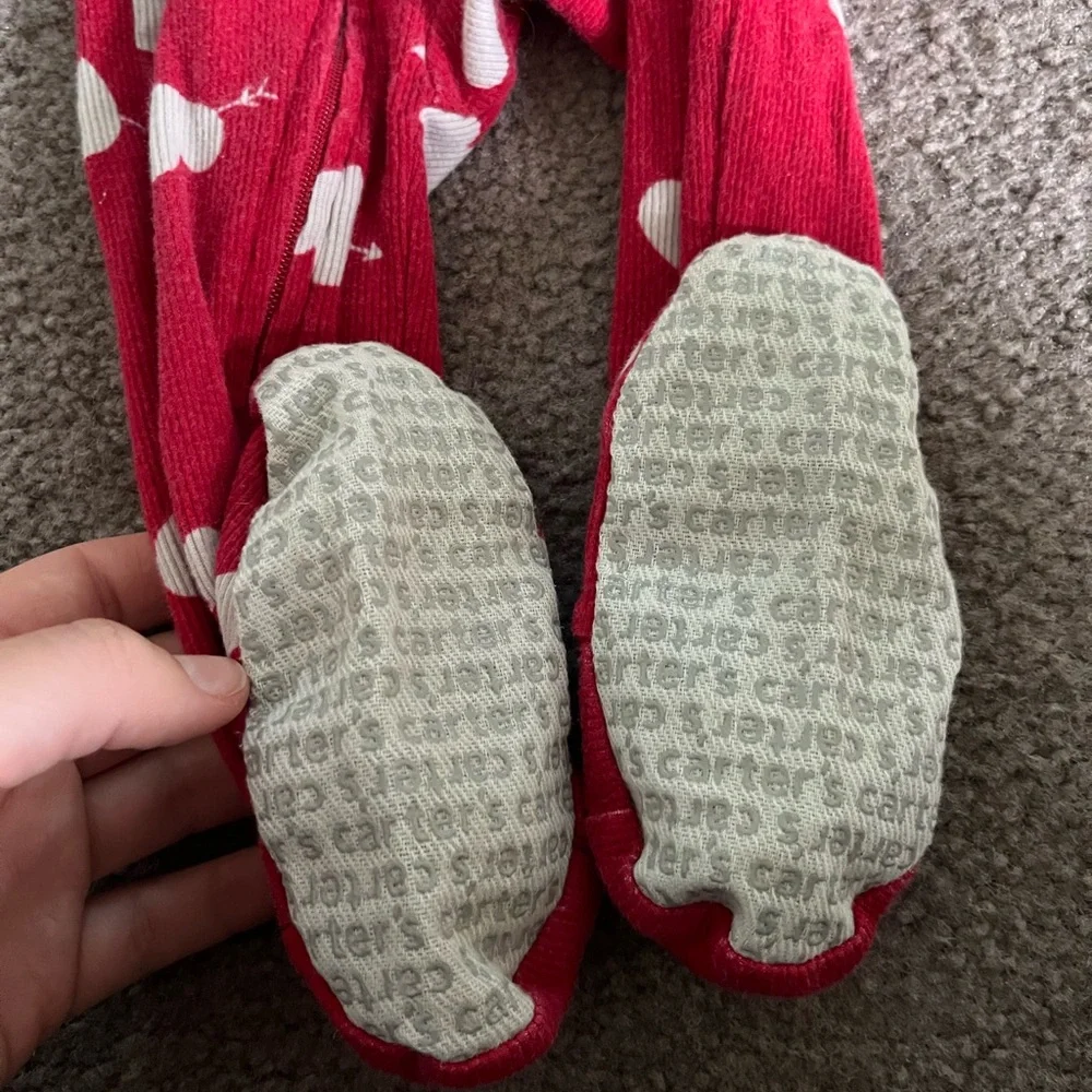 Valentine’s Day heart footie pajamas 18 months